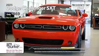 Jim Burke Dodge President's Day Sales Event 2023 Challenger $469 Month w Efrem Miller 021423
