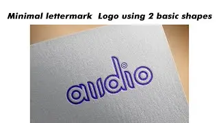 Vector LOGO| Simple Logo design with 2 basic shapes | Letter mark Logo design tutorial| Flat logo.