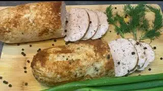 Колбаса куриная в духовке. Chicken sausage in the oven.