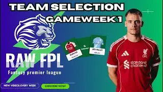 FPL - GAMEWEEK 1 TEAM SELECTION - FANTASY FOOTBALL TIPS - TOP 8k FINISHER - HAALAND IN!!