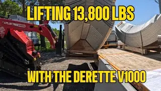 Lifting 13,800 lbs of galvanized steel building