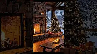 Cozy Winter Cabin ❄️ Lofi Beats + Fireplace & Wind Sounds | Relax, Study, Sleep #lofivibes #cozy