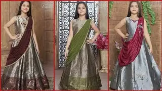 Eid Special Little girls silk dress Design || Baby girls Eid Dress Designs