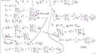 Derive Change in Enthalpy Single Phase Region
