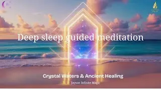 ASMR Deep Sleep Meditation: Fall Asleep in a Crystal World through a magical doorway. 😴