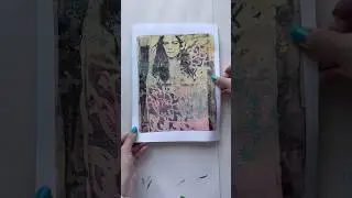Multi layer gel print #printmaking #gelliarts #monoprint #gelprint