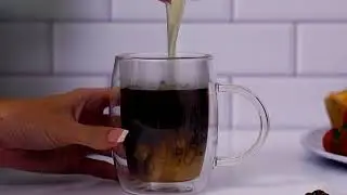JoyJolt Double Wall Glasses 13.5-Ounce Insulated Mugs Double Walled Glass Cups For Coffee Tea