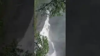 Beautiful waterfall in #madulkele #srilanka in Heavy rain Rain days  🫨