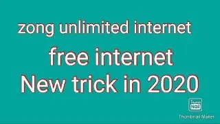 zong free internet unlimited new trick 2020/zong free internet code