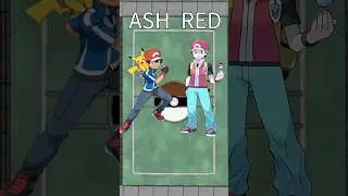 Who is strongest Ash vs Red comparison #pokemon #shorts #pokemonshorts #animeshorts #ash