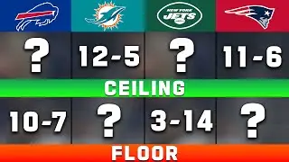 Every AFC East Team&rsquo;s Floor and Ceiling for the 2025 NFL Season
