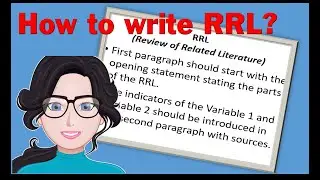 How to Write RRL  | Quantitative Research | IMRAD Part 3