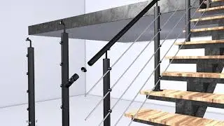TUTO DE MONTAGE GARDE-CORPS INOLINE - POSE EN RAMPANT D'ESCALIER