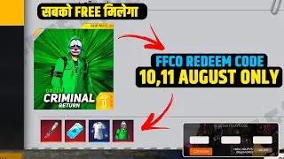 Green Criminal Bundle Redeem Code | Free Fire Redeem Code 10 August | FF Redeem Code Today