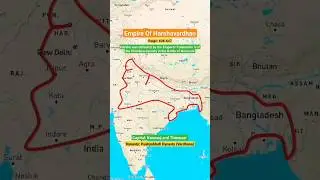 Empire Of Harshvardhan | Vardhana Dynasty 🚩#history #ancienthistory #ancient #empire