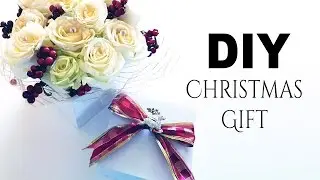 DIY Christmas Flowers in a Box