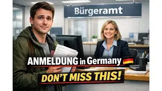 German A1 Conversation at B&uuml;rgeramt 🇩🇪 | City Registration (Anmeldung) Step-by-Step with English