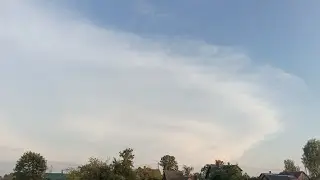 Last summer thunderstorm in Rūjiena, Latvia on 30 August