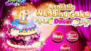 Realistic Wedding Cake Decor- Fun Online Design Games for Girls Kids