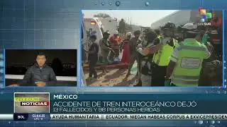 SE DESCARRILA TREN EN M&Eacute;XICO 