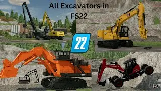 ALL Excavators in FS22 incl. DOWNLOAD LINKS! 😱