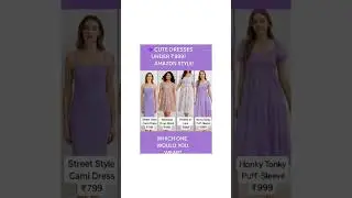 quick roundup of 4 cute dresses under ₹999  ✨#AmazonHaul #DressUnder999 #IndianFashion