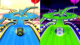 Reverse Night Mode vs Normal – Going Balls PERFECT PRO Speedrun! Mobile #Gaming #Ball