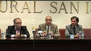 D. MANUEL &Aacute;NGEL MILLARES Y D. LUIS ALGARRA EN  LA PE&Ntilde;A 