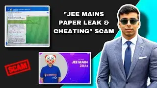 JEE MAINS 2025 Cheating & Paper Leak 🤔💀 All SCAMS Exposed [With PROOF]🗿🔥 JEE MAINS Cheating
