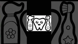 How to Draw A Toothpaste & Toothbrush easy  |#toothbrush #drawing #shorts