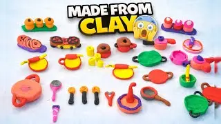 Clay Miniature Kitchen Items | Handmade Clay Art 😲