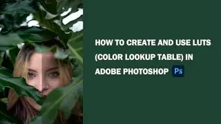 How to Create and Use LUTs color lookup tables in Photoshop