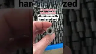 Aluminum with hard anodized surface finished ,it is harder than stainless steel #cncmachining #cnc