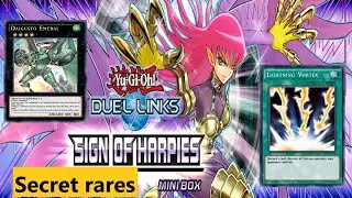 Yugioh duel links mini box sign of harpies secret rares