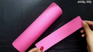 How to make an easy paint brush holder with waste paper roll...