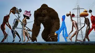 TEAM LIGHT HEAD VS TEAM SIREN HEAD VS TEAM CARTOON CAT VS TEAM HOUSE HEAD