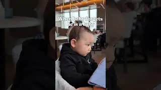Baby Forgets To Act Like A Baby