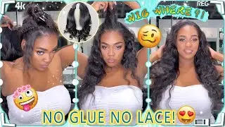NO LACE! 🚫NO GLUE! Super Easy Install U Part Wig w/ Leave Out | Beginner Friendly Wig Ft.#ULAHAIR
