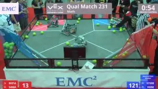VEX Worlds 2016 - VRC High School - Math - Qual 231 (8931A 5408A) 118 vs 152 (5735B 1925E)