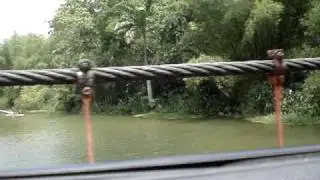 Driving over the Spring Bridge in Blanchisseuse