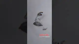 Half face drawing #artwork #art #cp #shorts