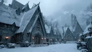 Peaceful Medieval Celtic Music | Winter Mountain Village for Focus & Relaxation