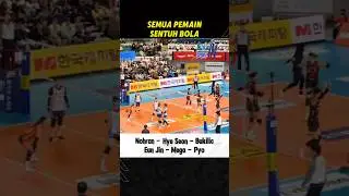 Kerjasama Pemain Redsparks VS IBK Altos #volleyball #megawatihangestridikorea #spikebledos