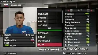 PES 2014 SLOVAKIA All National Team Players (Europe B) Pro Evolution Soccer PS2 ⚽️