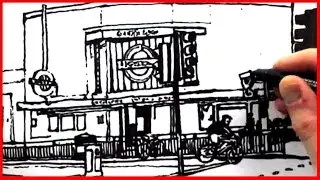 How to Draw Colliers Wood Tube Station