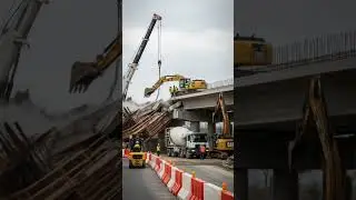 Construction Fail Bridge! Demolition Gone Wrong #shorts