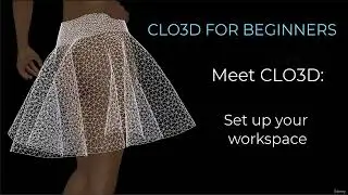 Set Up 2D and 3D workspace || clo3 class 2 #clo3dtutorial #clo3d #tutorial #ai #fashion
