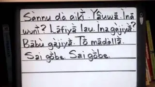 Hausa Reading#3