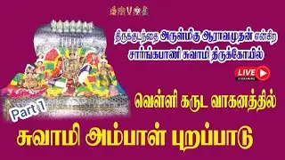 கும்பகோணம் ஸ்ரீ சாரங்கபாணி சுவாமி வெள்ளி கருட வாகன புறப்பாடு - பகுதி 1