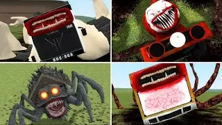 EVOLUTION OF MONSTERS: CAR EATER,HOUSEHEAD BUS EATER,BUS EATER,BLOOP EATER,TRAIN BUSEATER (GMOD)!?